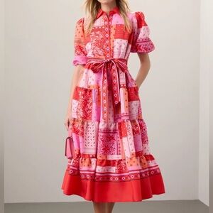 Kate spade red and pink dress